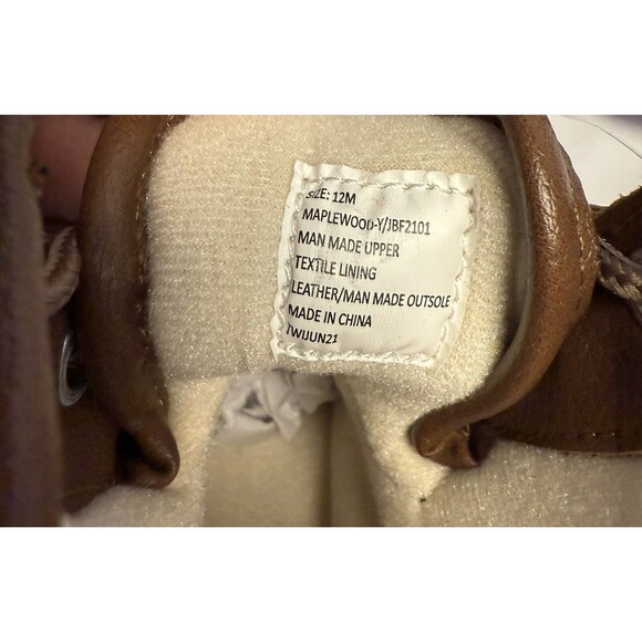 JBU Maplewood Girls/Boys Navy/Tan Waterproof Rubber Duck Boots  Size 12 New - Picture 12 of 13